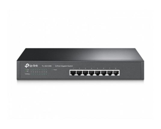 TP-Link Switch TL-SG1008 (8 x 1000/100/10Mbps, Auto-Negotiation, MDI/MDI-X switch) Retail