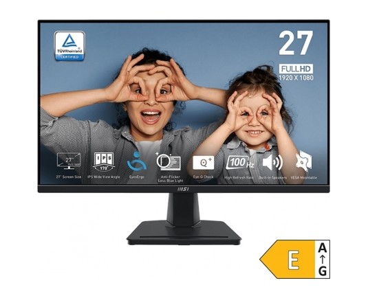MSI Zaslon PRO MP275 27" FHD IPS 100Hz 1ms (MPRT) (črn)