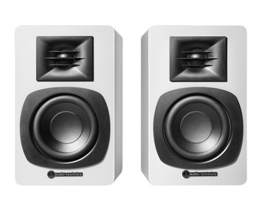 Audio-Technica Zvočniki AT-SP3X, Bookshelf, RCA, Bluetooth 5.3, Beli